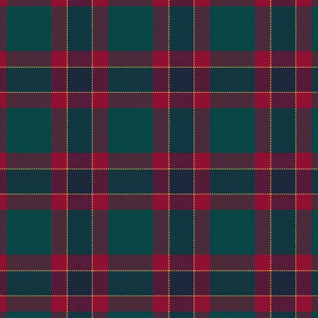 Flat christmas plaid pattern design