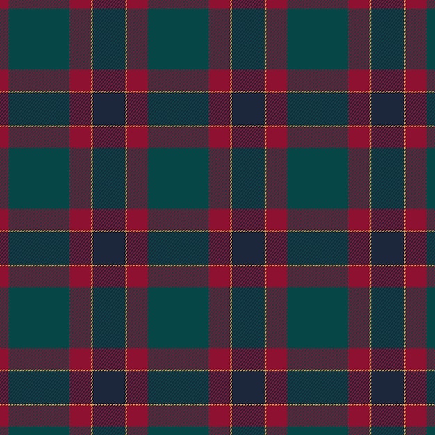 Flat christmas plaid pattern design