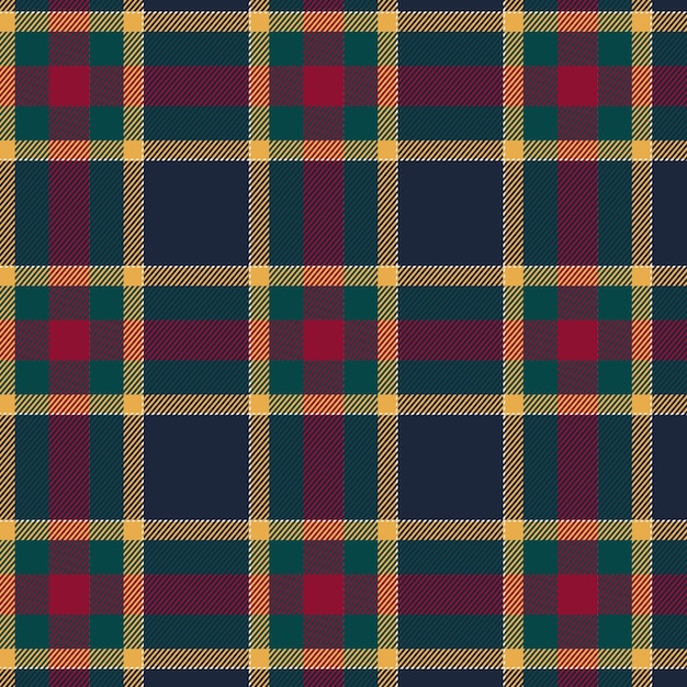 Flat christmas plaid pattern design