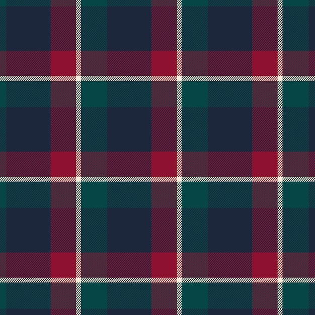 Flat christmas plaid pattern design