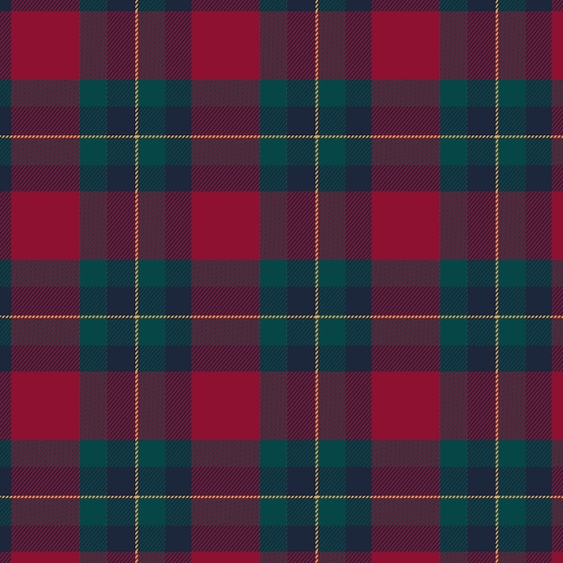 Flat christmas plaid pattern design