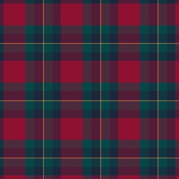 Free vector flat christmas plaid pattern design