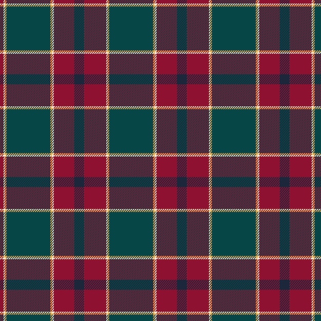 Flat christmas plaid pattern design