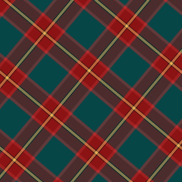 Flat christmas plaid pattern design