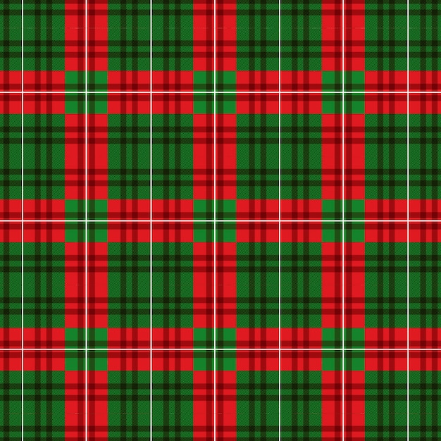 Free vector flat christmas plaid pattern design