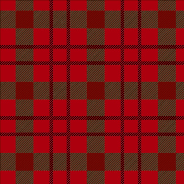 Flat christmas plaid pattern design