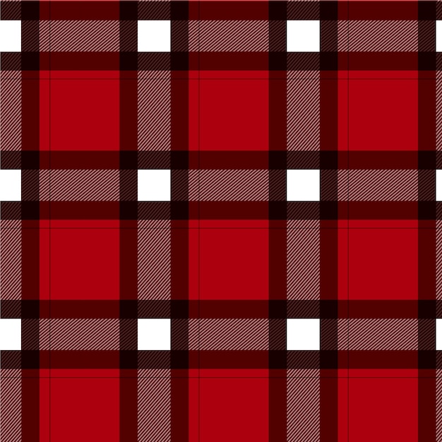 Flat christmas plaid pattern design