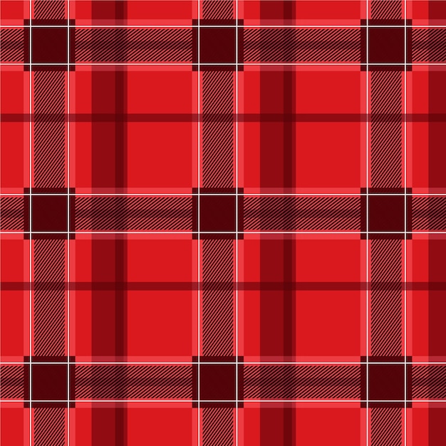 Flat christmas plaid pattern design