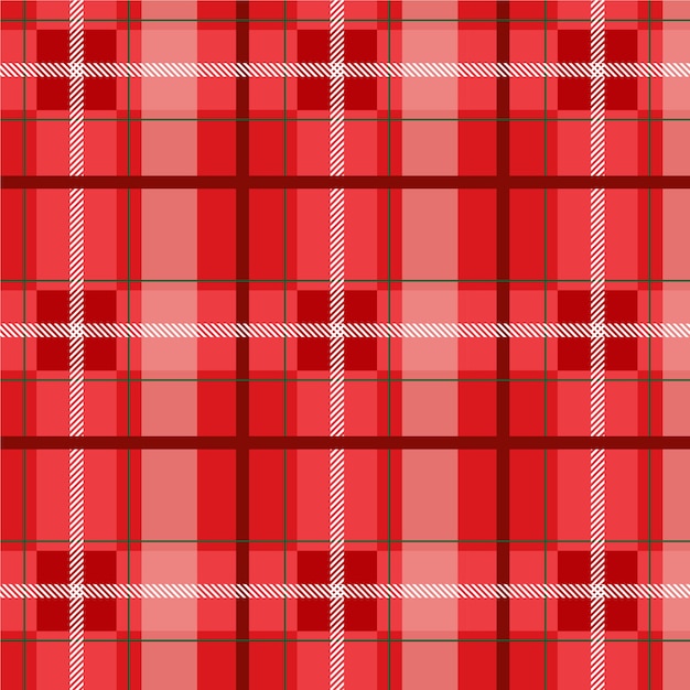 Flat christmas plaid pattern design