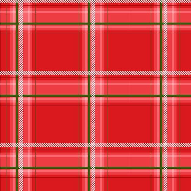 Flat christmas plaid pattern design