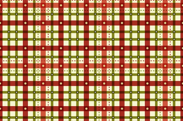 Free vector flat christmas plaid pattern design