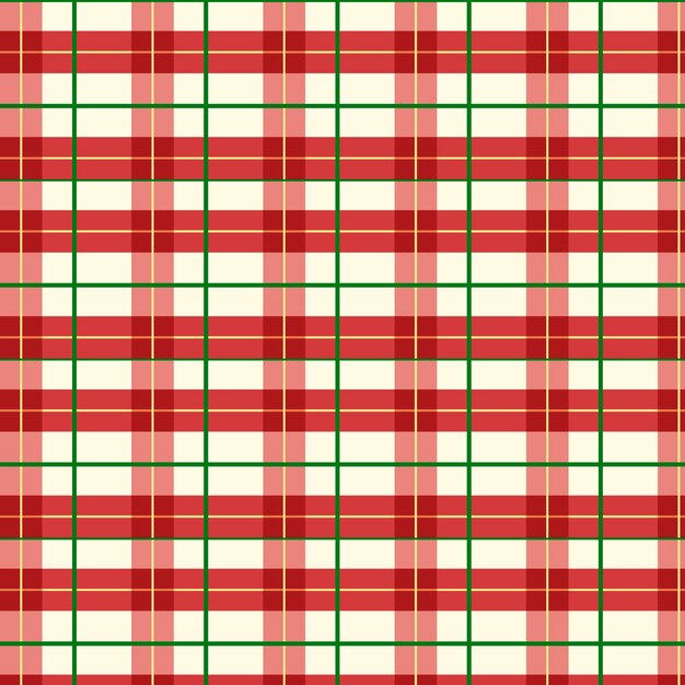 Flat christmas plaid pattern design