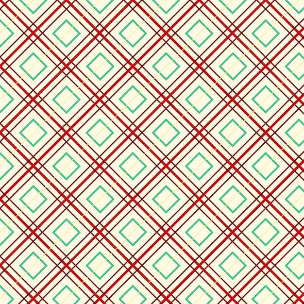 Free vector flat christmas plaid pattern design