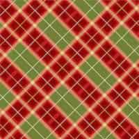 Free vector flat christmas plaid pattern design