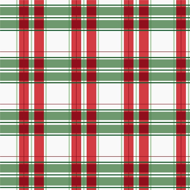 Free vector flat christmas plaid pattern design