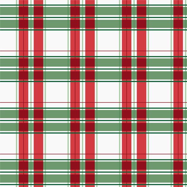 Flat christmas plaid pattern design