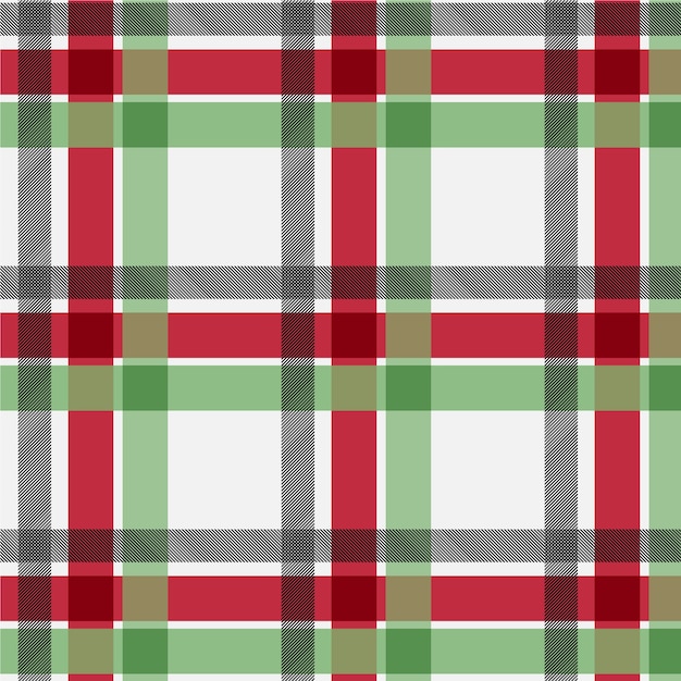 Flat christmas plaid pattern design