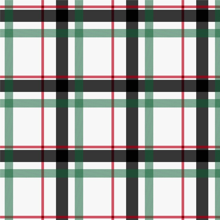 Free Vector flat christmas plaid pattern design