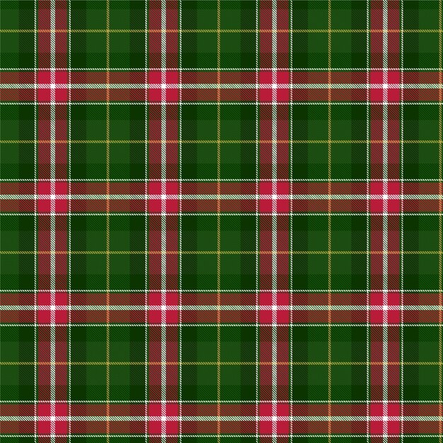 Flat christmas plaid pattern design