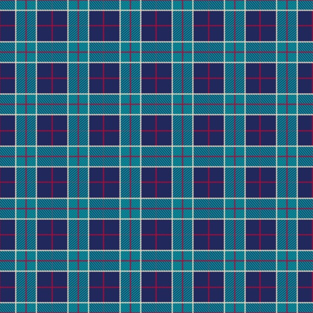 Flat christmas plaid pattern design