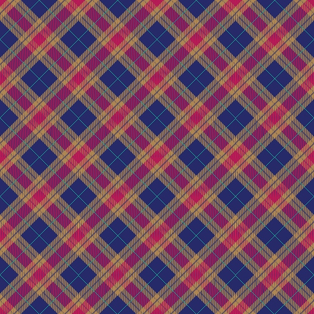 Flat christmas plaid pattern design