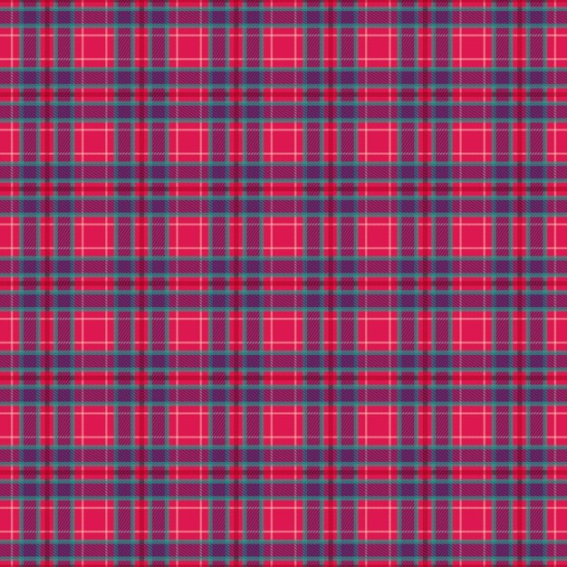 Flat christmas plaid pattern design