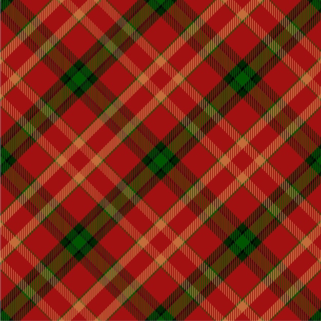 Free vector flat christmas plaid pattern design