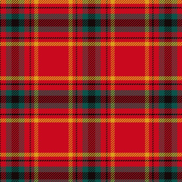 Flat christmas plaid pattern design