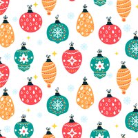 flat christmas season pattern design