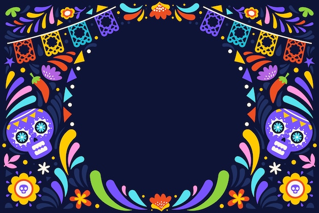 Flat cinco de mayo background