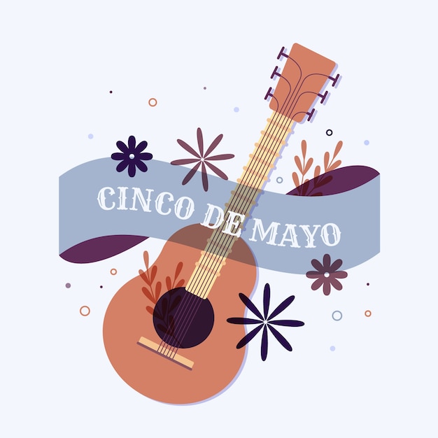 Flat cinco de mayo concept