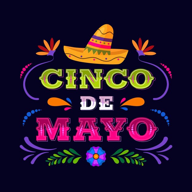 Flat cinco de mayo illustration