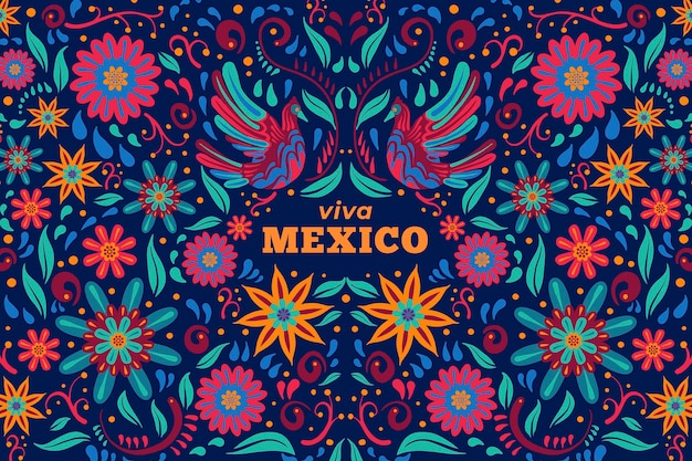 Free vector flat cinco de mayo mexican background