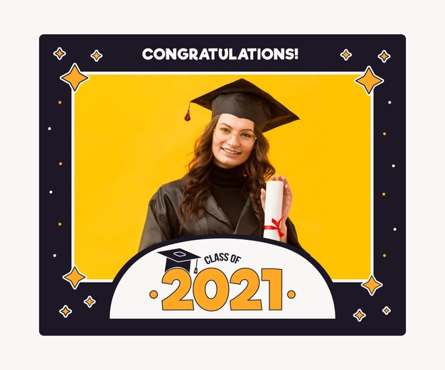 flat class of 2021 frame template