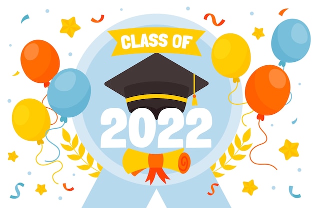 Flat Class of 2022 Background – Free Vector Download for Vector Templates