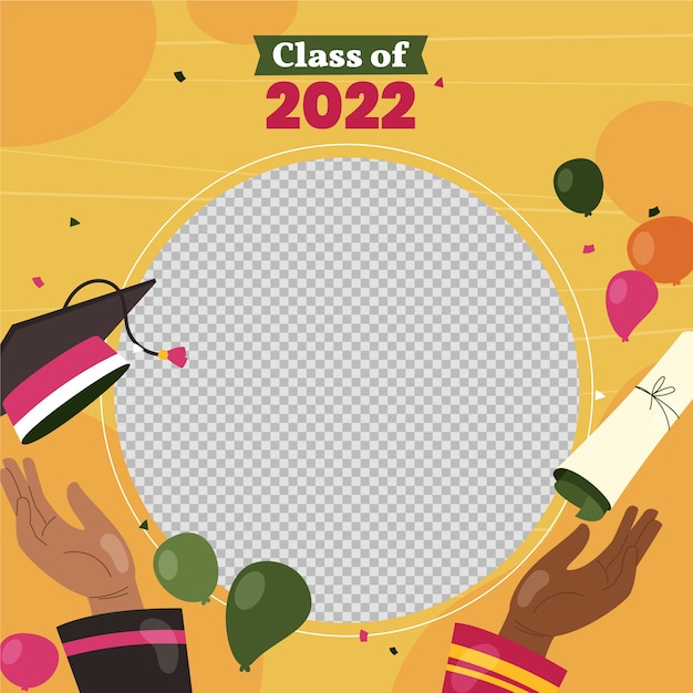 Flat class of 2022 frame template