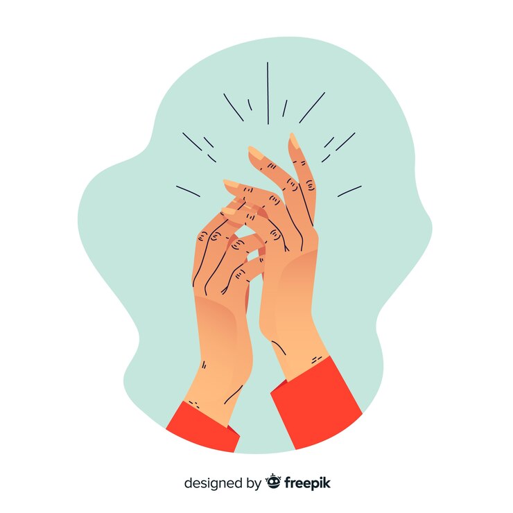 Free Vector flat colorful applause background