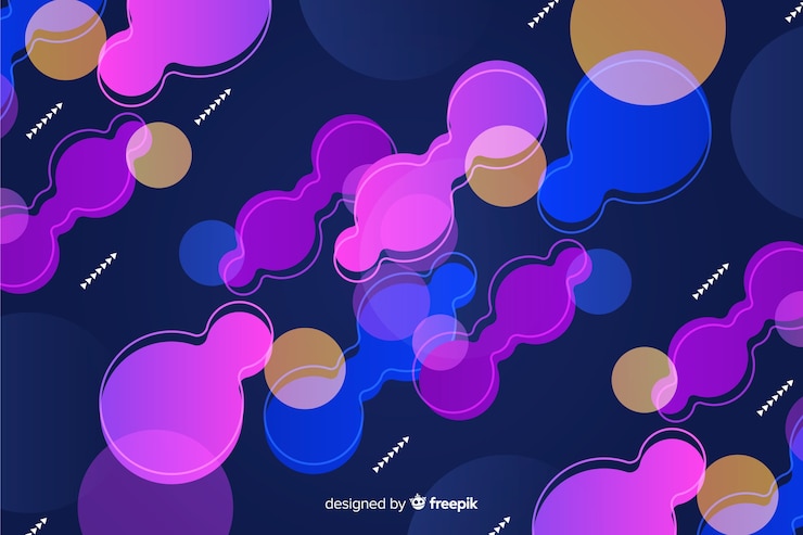 Free Vector flat colorful dynamic shapes background