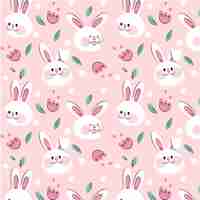 Free vector flat colorful easter pattern