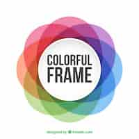 Free vector flat colorful frame