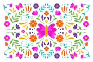 Free vector flat colorful mexican screensaver