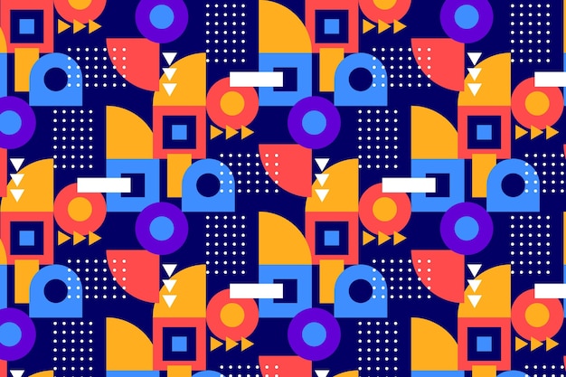 Free vector flat colorful mosaic pattern