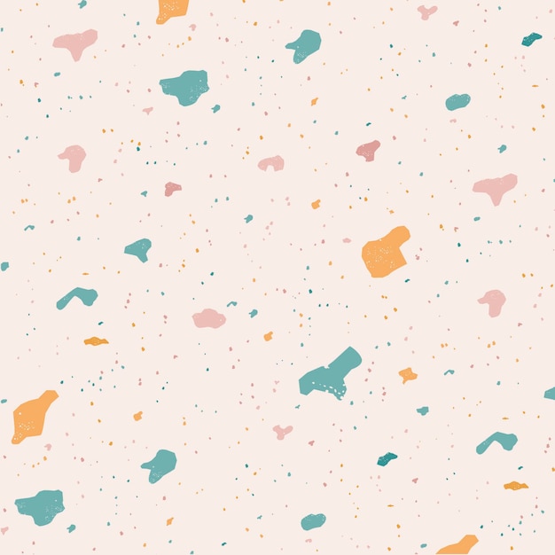 Flat colorful terrazzo pattern