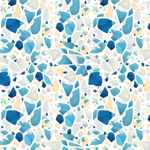 Free vector flat colorful terrazzo pattern