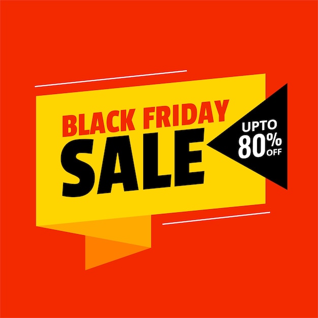 Free vector flat colors black friday sale background design