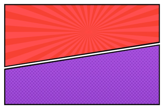 Flat comic style background