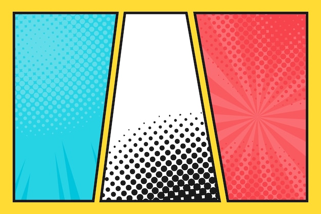 Free vector flat comics style wallpaper