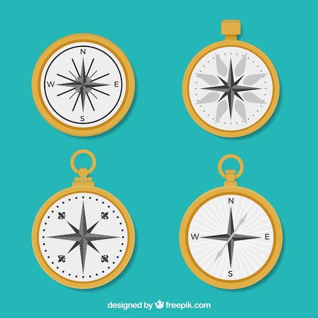 Flat compass collection