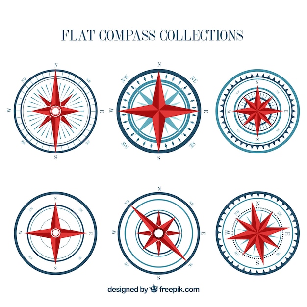 Flat compass pack