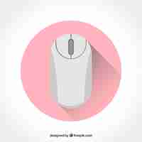 Free vector flat computer mouse